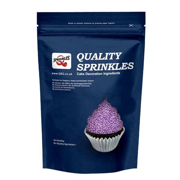 Purple Nonpareils - Freeze Stable No Hydrogenated Fat Cake Decoration