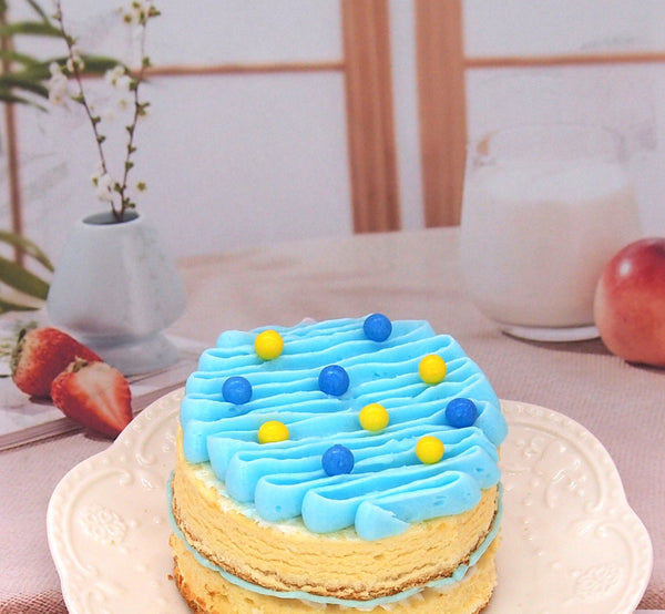 Matt Blue 6mm Pearls - Nut Free Clean Label Sprinkles Cake Decoration