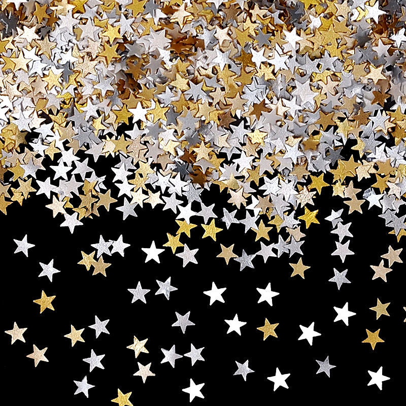 Gold and White Shimmer Holiday Sprinkles